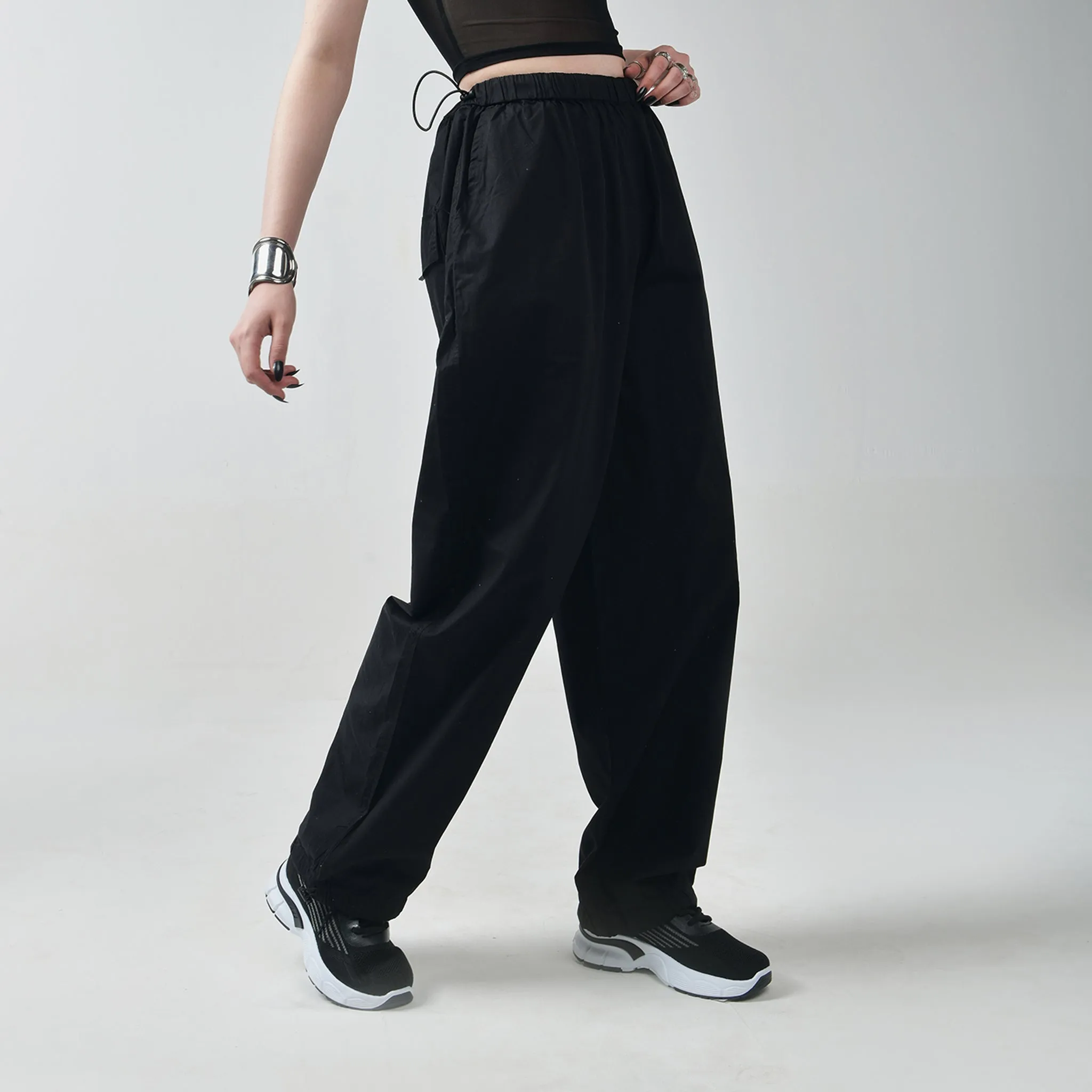 Black Parachute Pants