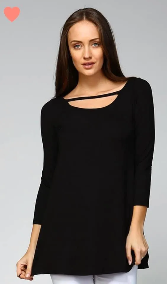 Black Tunic Top