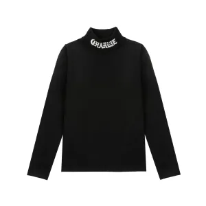 Black Turtleneck Shirt