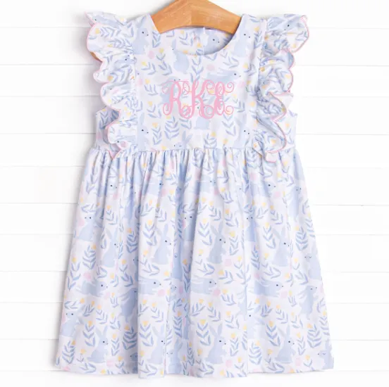 Blue Bunny Trails Dress, Blue