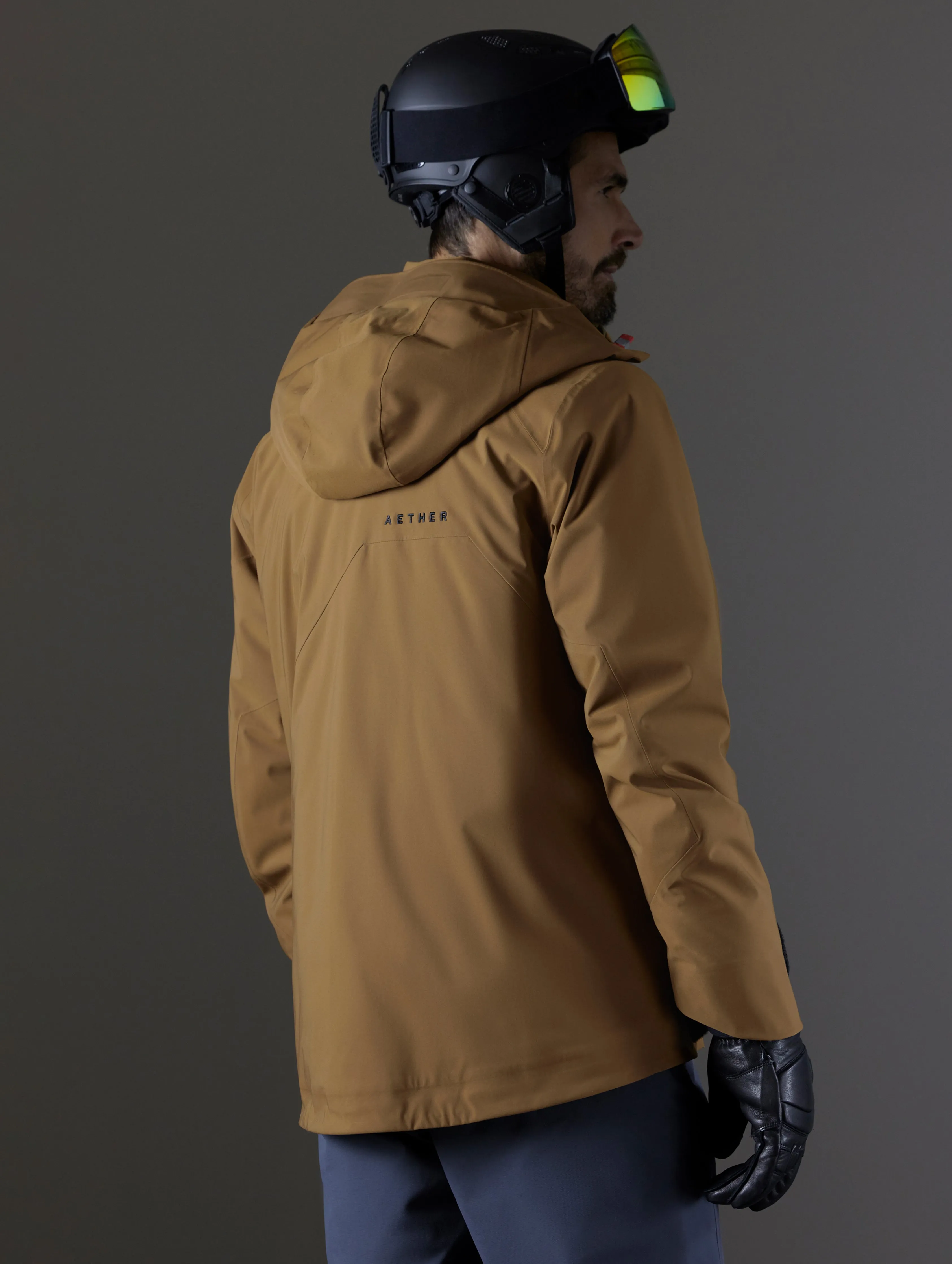 Brighton Insulated Snow Jacket - Rubber Brown