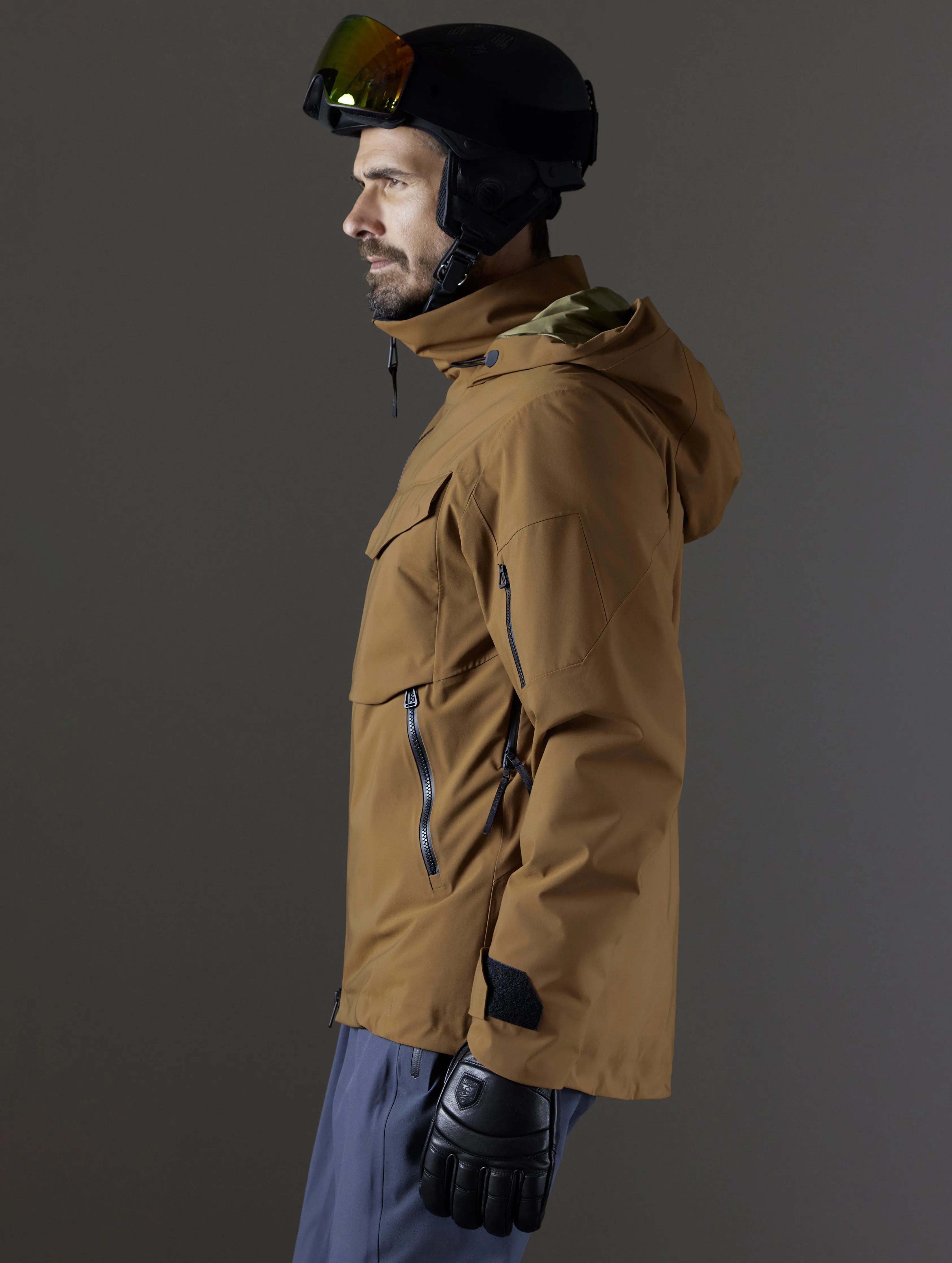 Brighton Insulated Snow Jacket - Rubber Brown