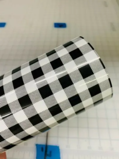 Buffalo Plaid HTV - White