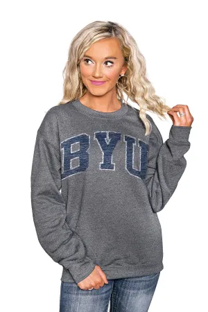 BYU COUGARS "KICKOFF" PERFECT CREW SWEATSHIRT