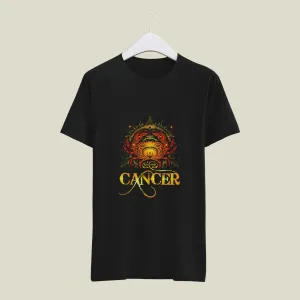 Cancer Zodiac Sign Printed Unisex Half Sleeve T-Shirt