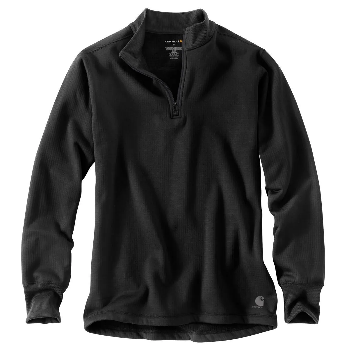 Carhartt Men's Black Base Force Extremes Super Cold Whether Quarter Zip