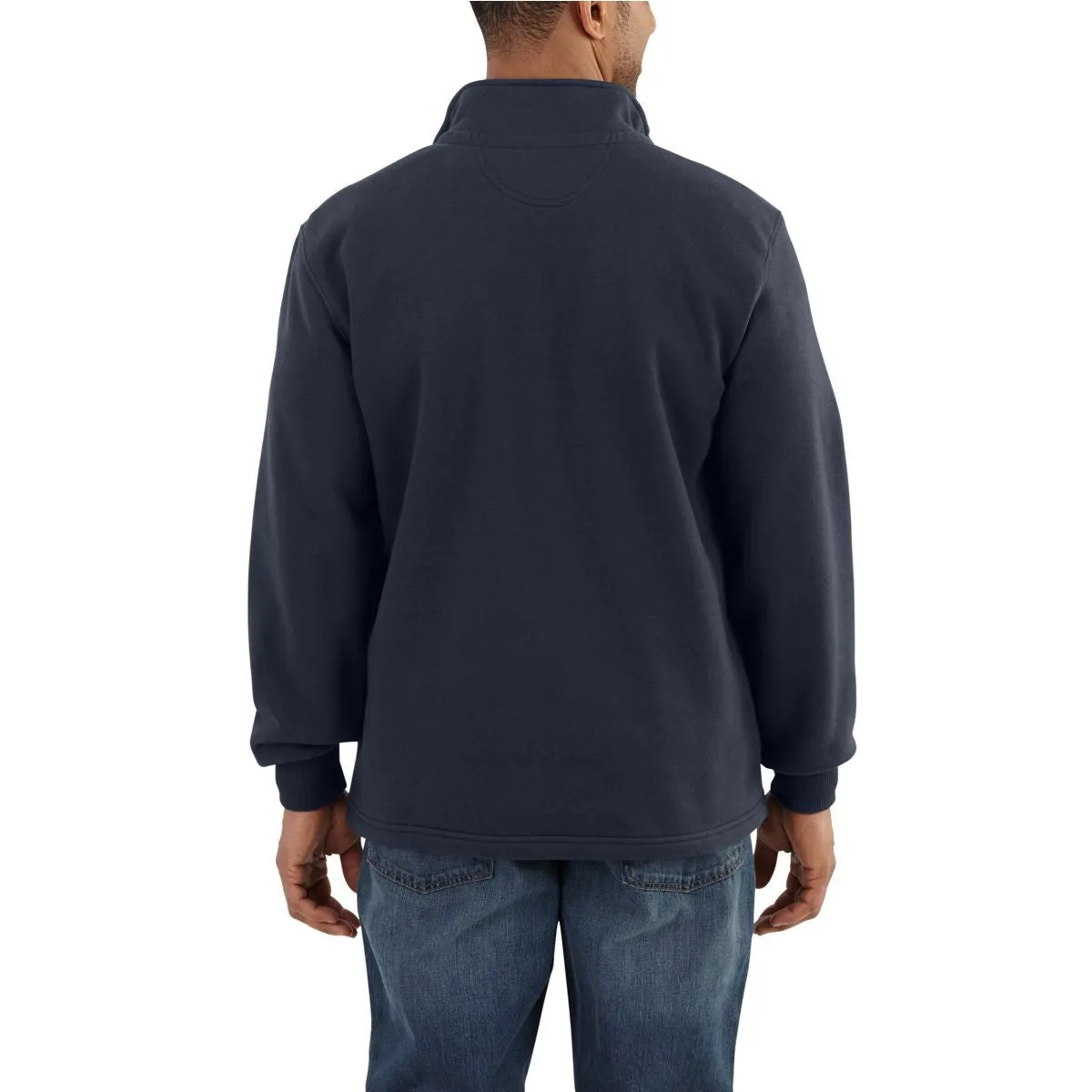 Carhartt Men's Navy Rain Defender Paxton Heavyweight Quarter Zip Sweatshirt