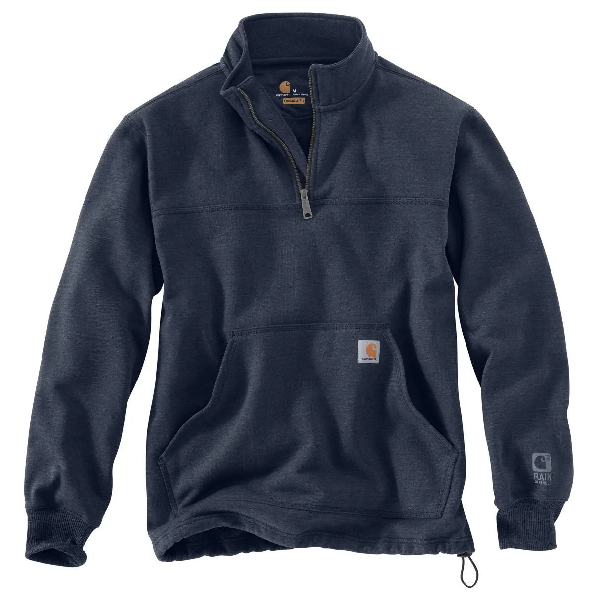 Carhartt Men's Navy Rain Defender Paxton Heavyweight Quarter Zip Sweatshirt