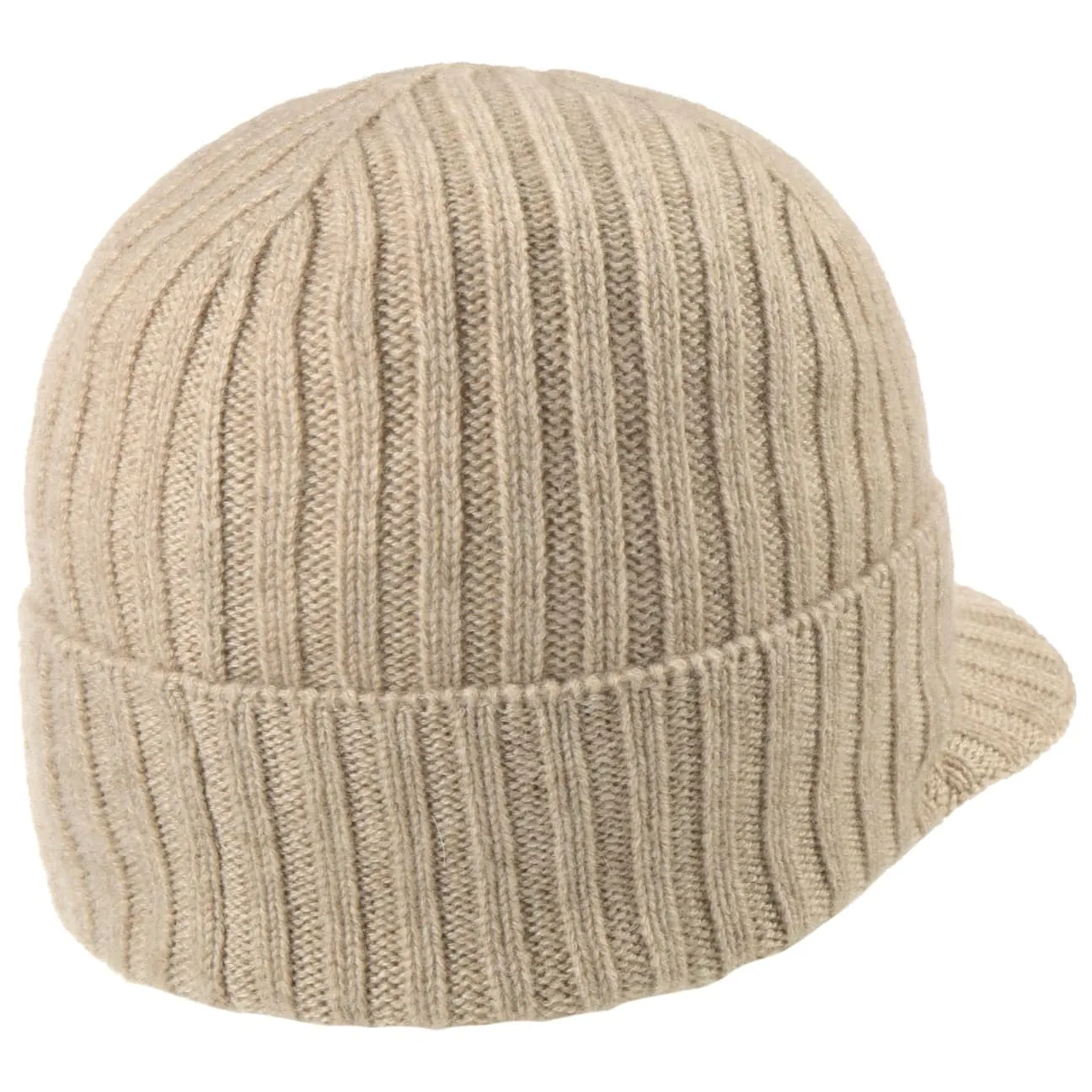 Cashmere Beanie with Peak by Lierys