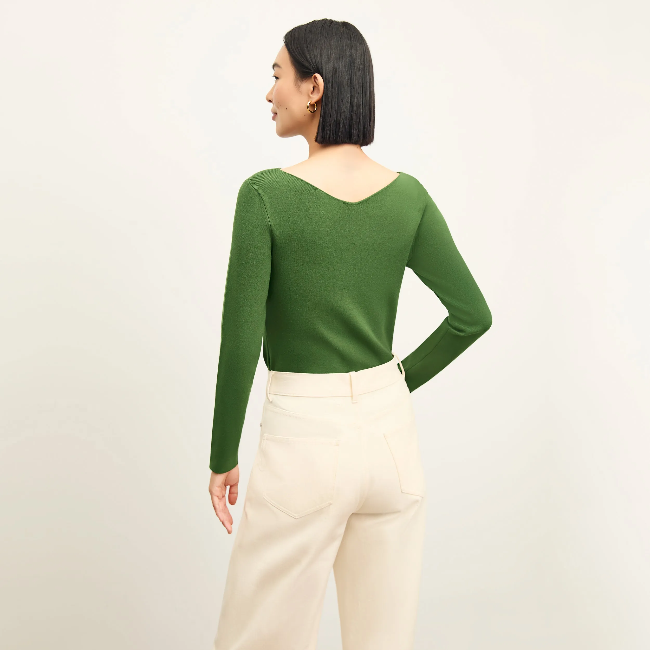 Celeste Top - Eco 365Knit :: Basil