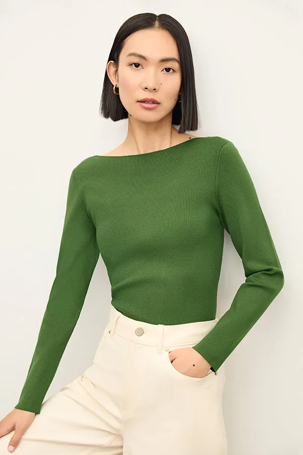 Celeste Top - Eco 365Knit :: Basil