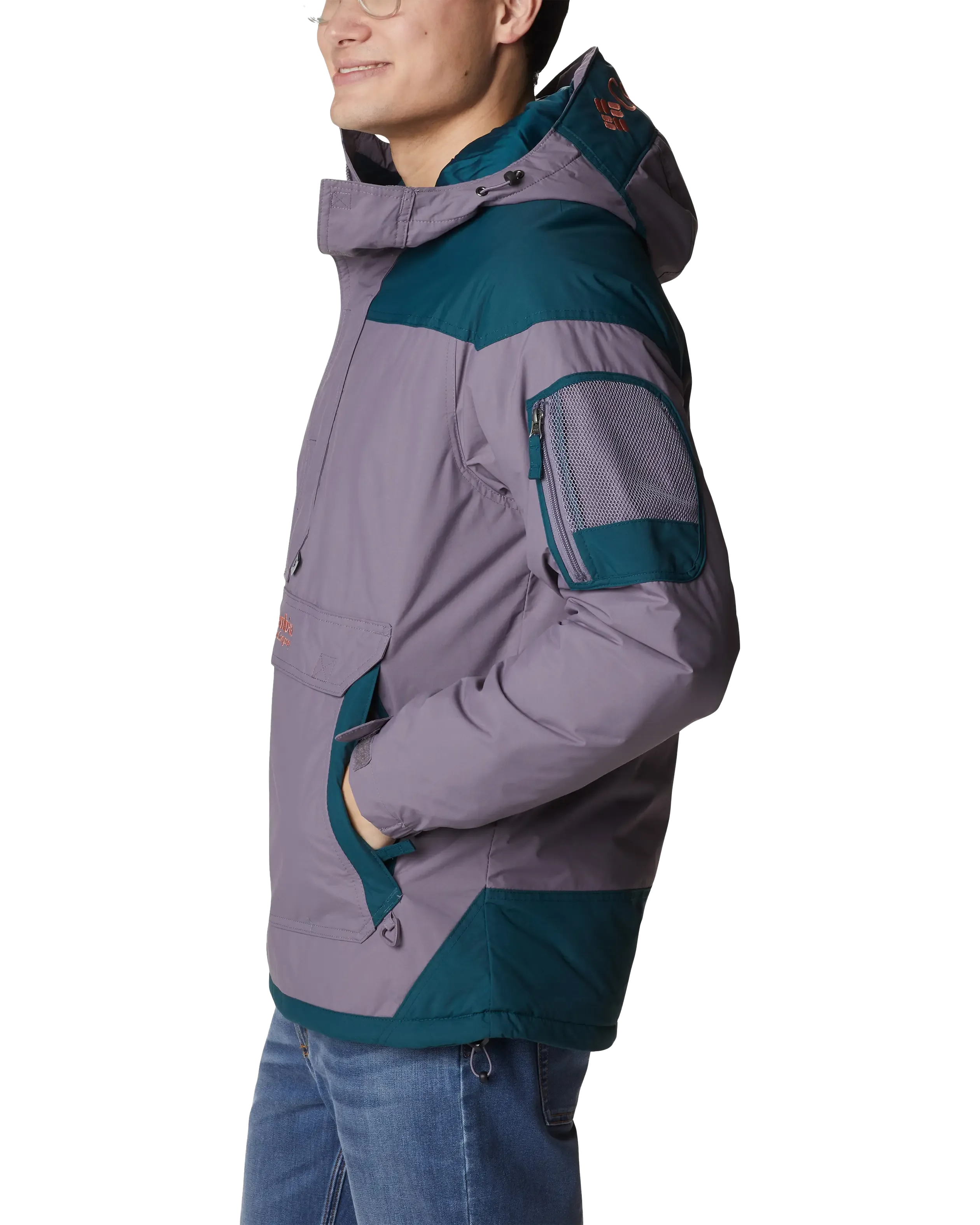 Challenger Pullover Jacket in Granite Purple & Night Wave