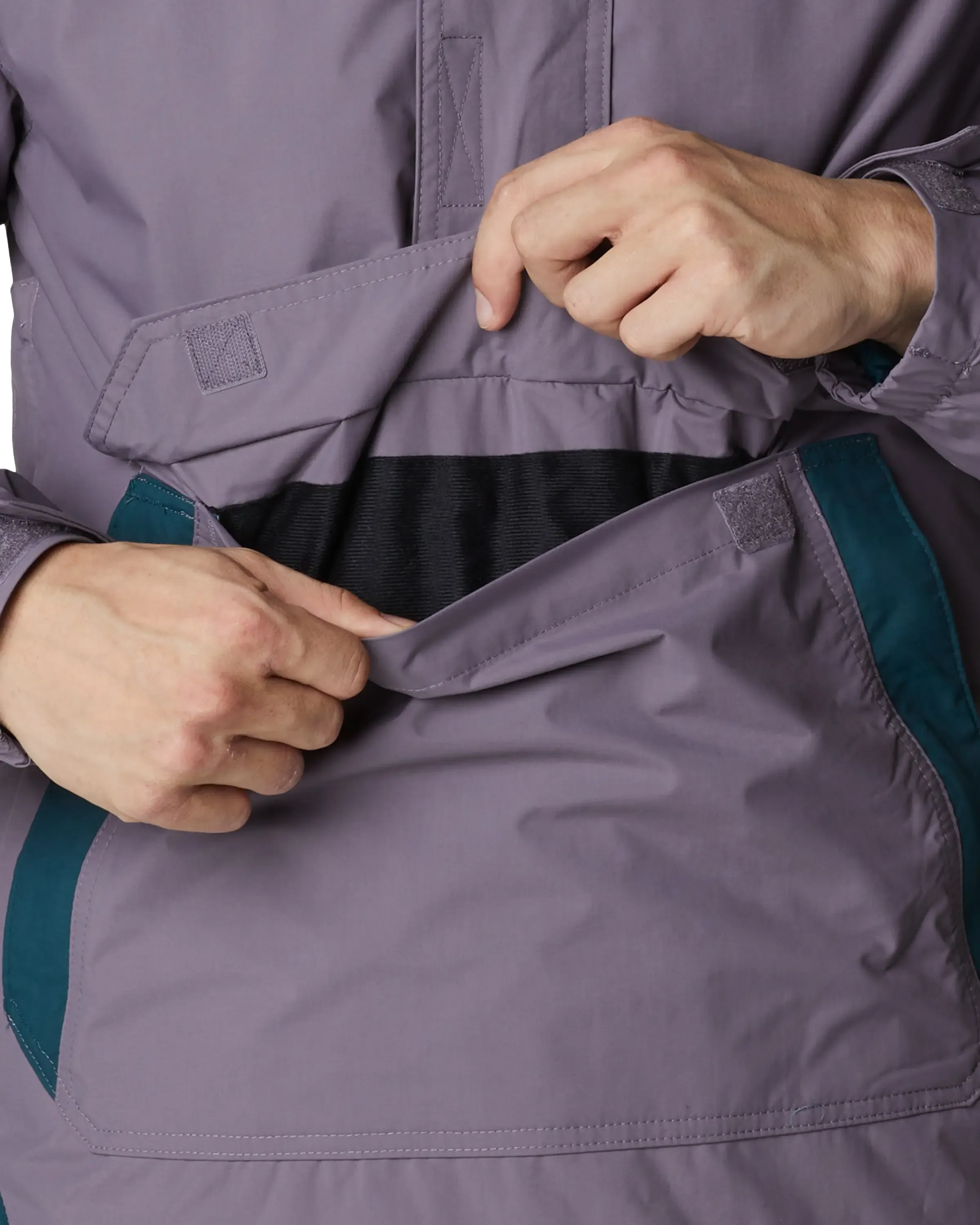 Challenger Pullover Jacket in Granite Purple & Night Wave