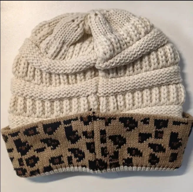 Cheetah Knit Beanie