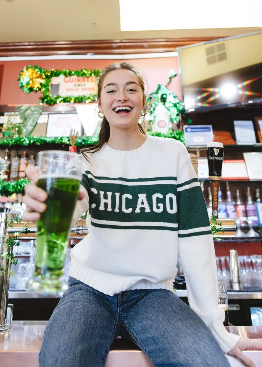 Chicago Triple Stripe Sweater - Green