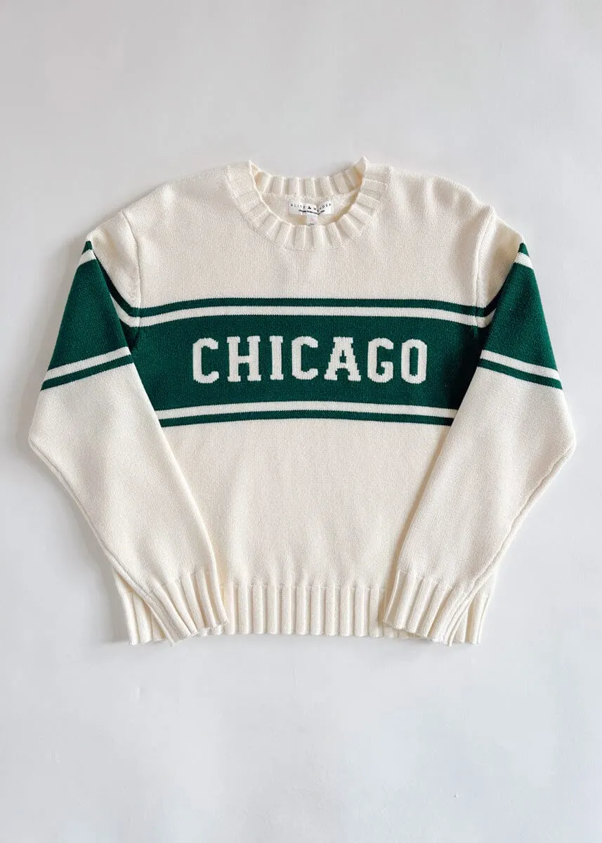 Chicago Triple Stripe Sweater - Green