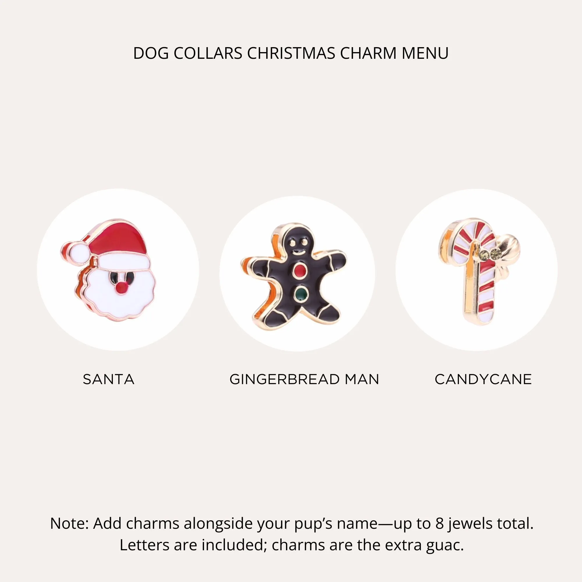 CHRISTMAS DOG COLLARS WITH STUDDED JEWELRY