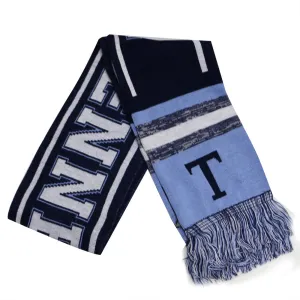 City Hunter USA Adult Size Blending Colors Knit Winter Scarves (Tennessee Black/Blue)