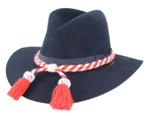 Civil War Style Hat Cord - Red/White Indian Scout