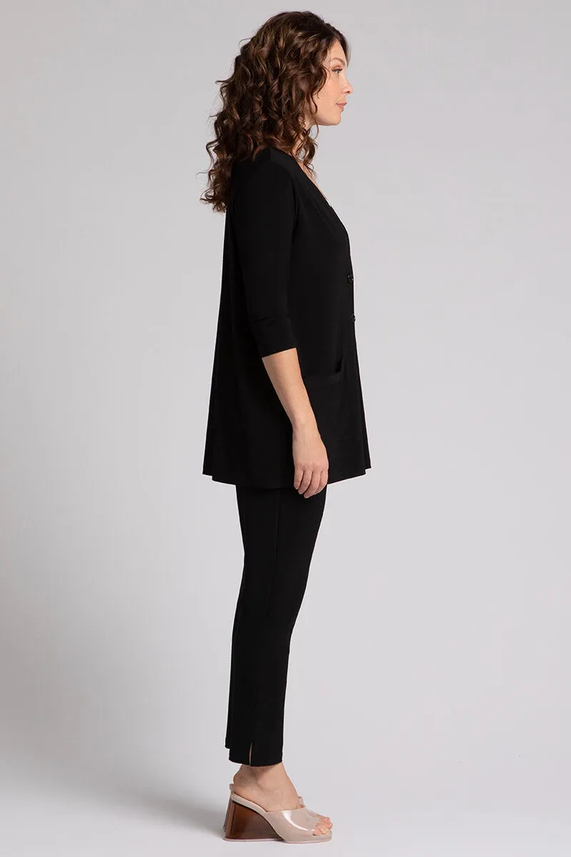 Classic Button Cardigan | Black