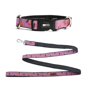 Cola N' Fries Collar   Leash Denim Set