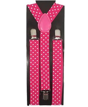 Colorful Polka Dot Adjustable Fashion Suspenders