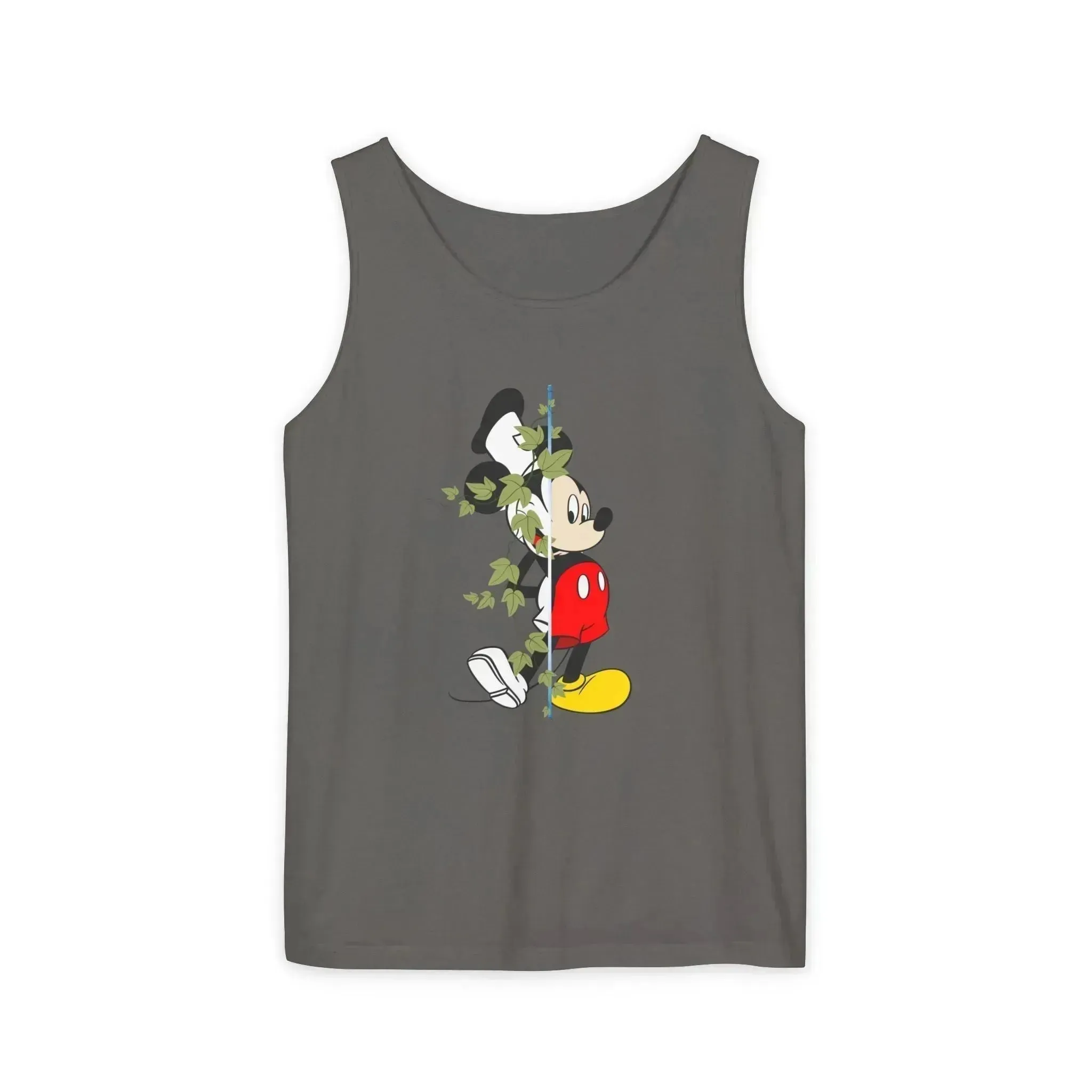 Cool Half Face Mickey Mouse Unisex Garment-Dyed Tank Top