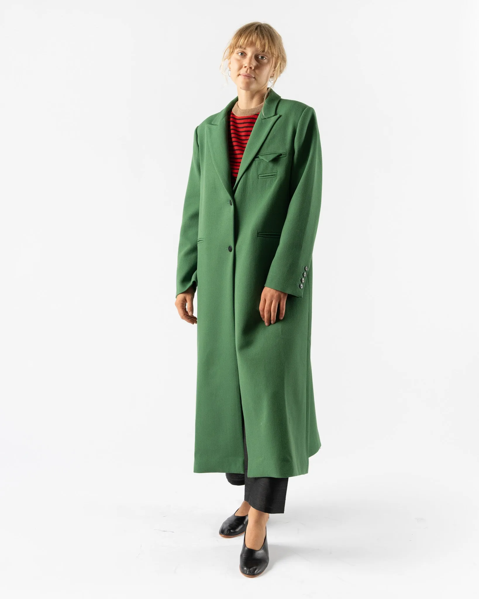 Cordera Light Wool Coat in Pino