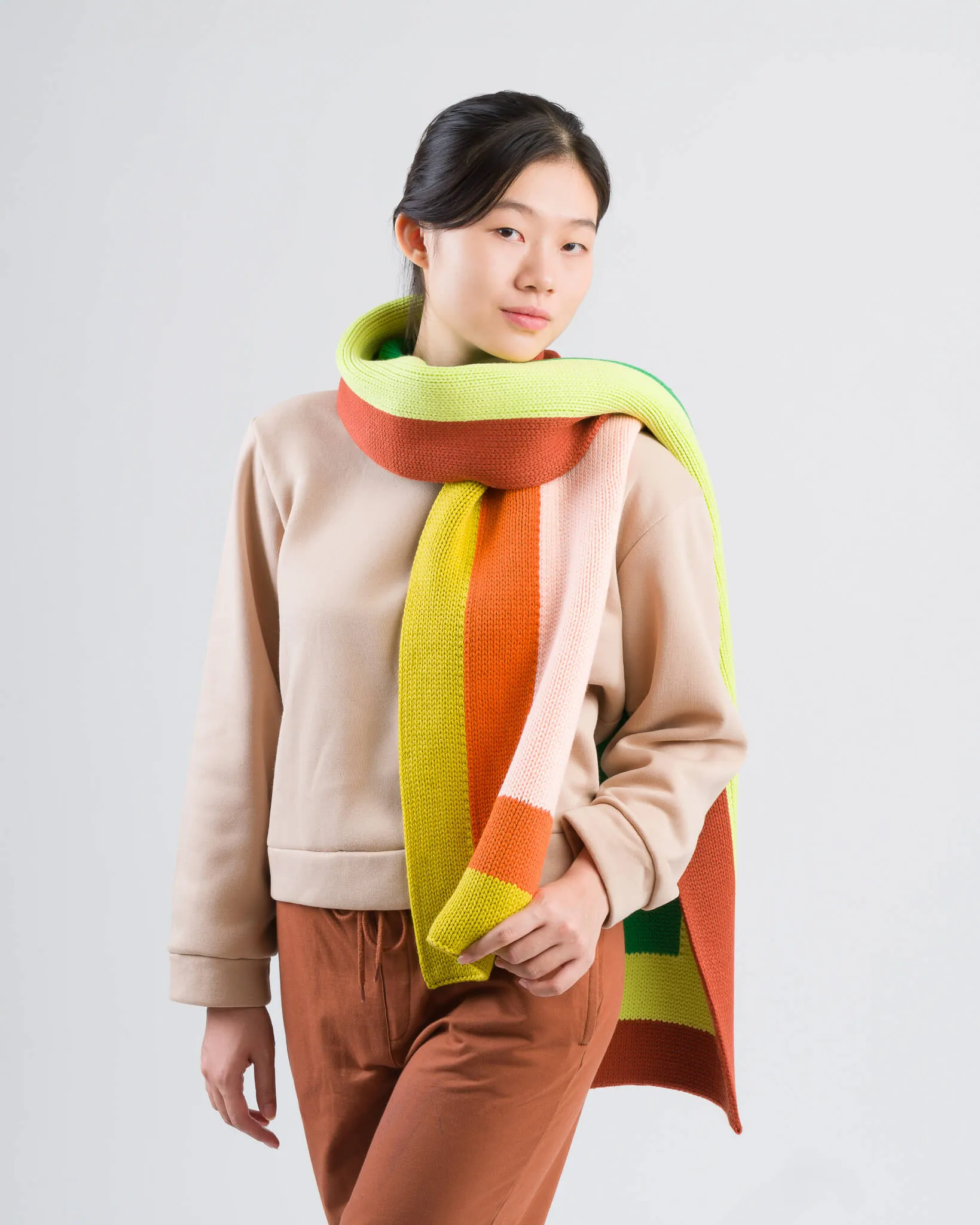 Corner Colorblock Big Scarf