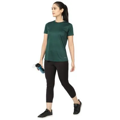 Crew Neck Tops | Women's | Bottle Green | KIBI Sports