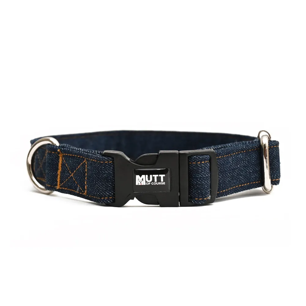 Dark Blue Denim Collar