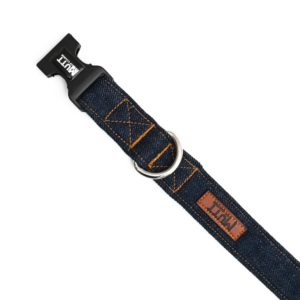 Dark Blue Denim Collar