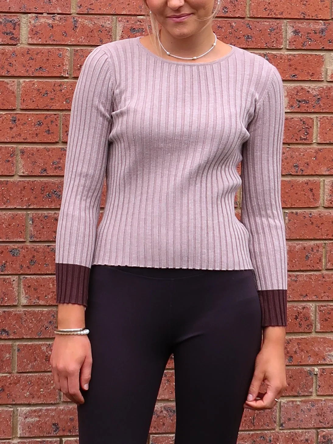 Deandra Knit Top - Mocha