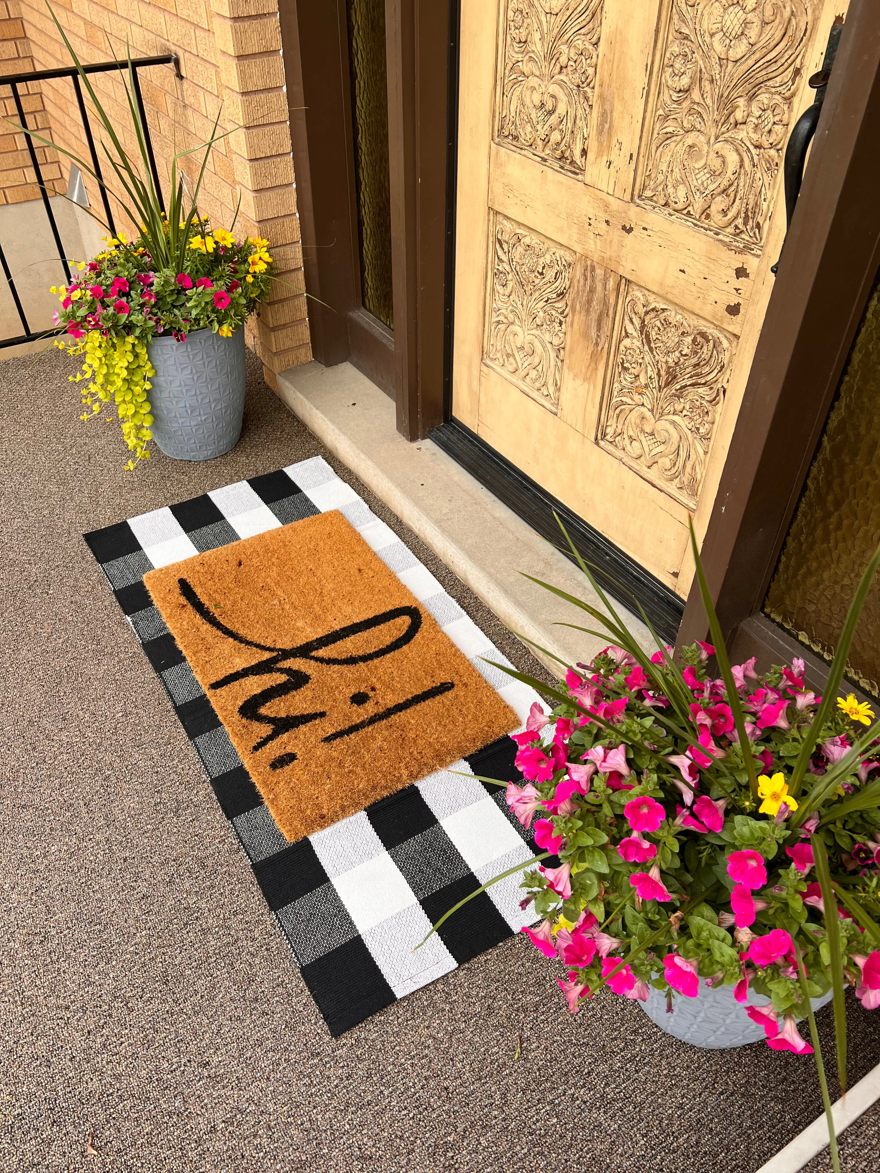 Decorative Indoor/Outdoor Layering Rugs