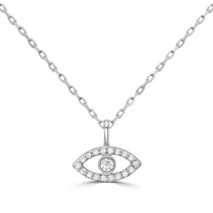 Diamond Evil Eye Pendant