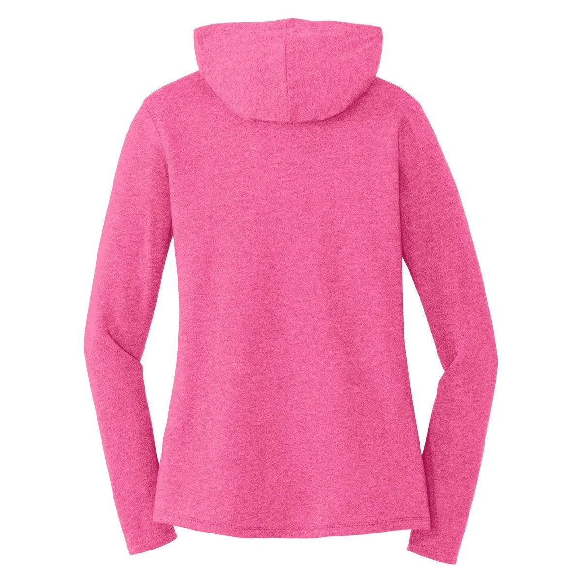 District Made Women's Fuchsia Frost Perfect Tri Long Sleeve Hoodie