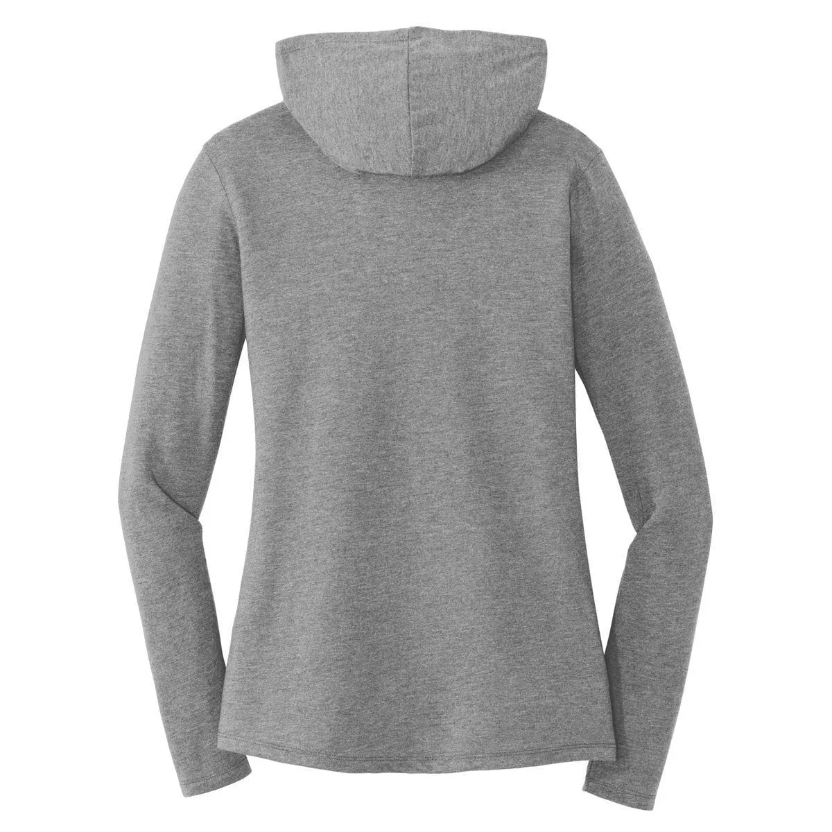 District Made Women's Grey Frost Perfect Tri Long Sleeve Hoodie