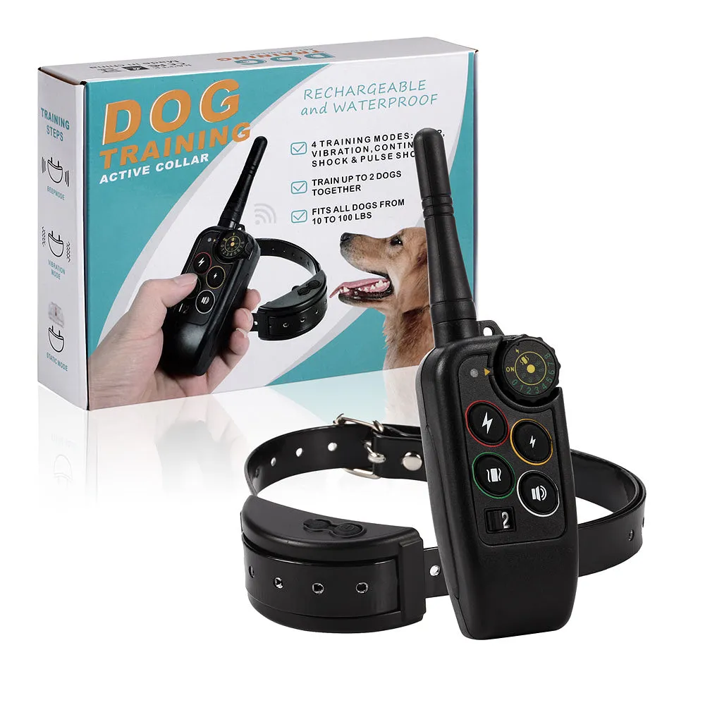 Dog Training Collar  Remote Activated - Professional Grade - 2025 Model with rubber coated contact points - Anti Barking & Dog Training