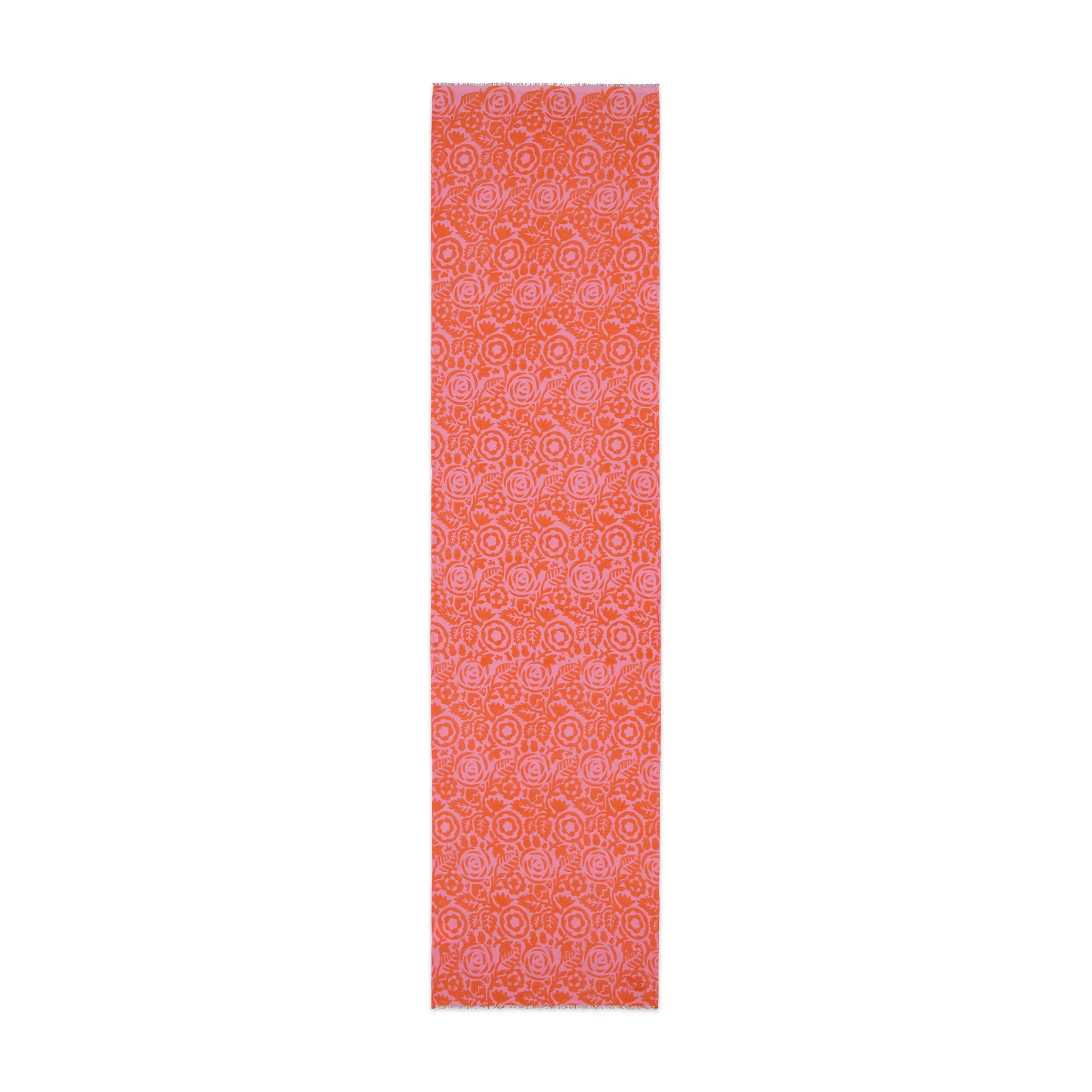 Donna Scarf in Pink Orange Rose