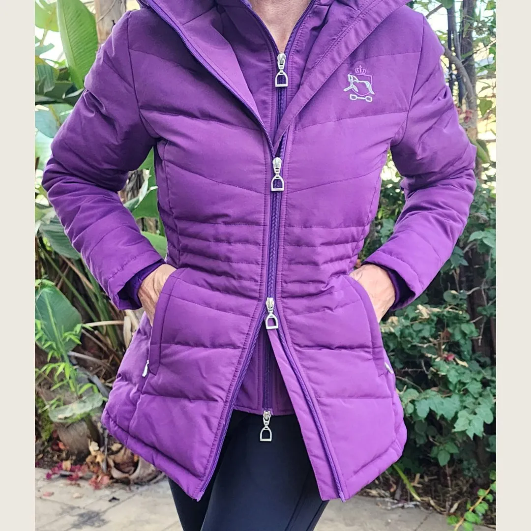 DQD Purple Duck Down Riding Jacket