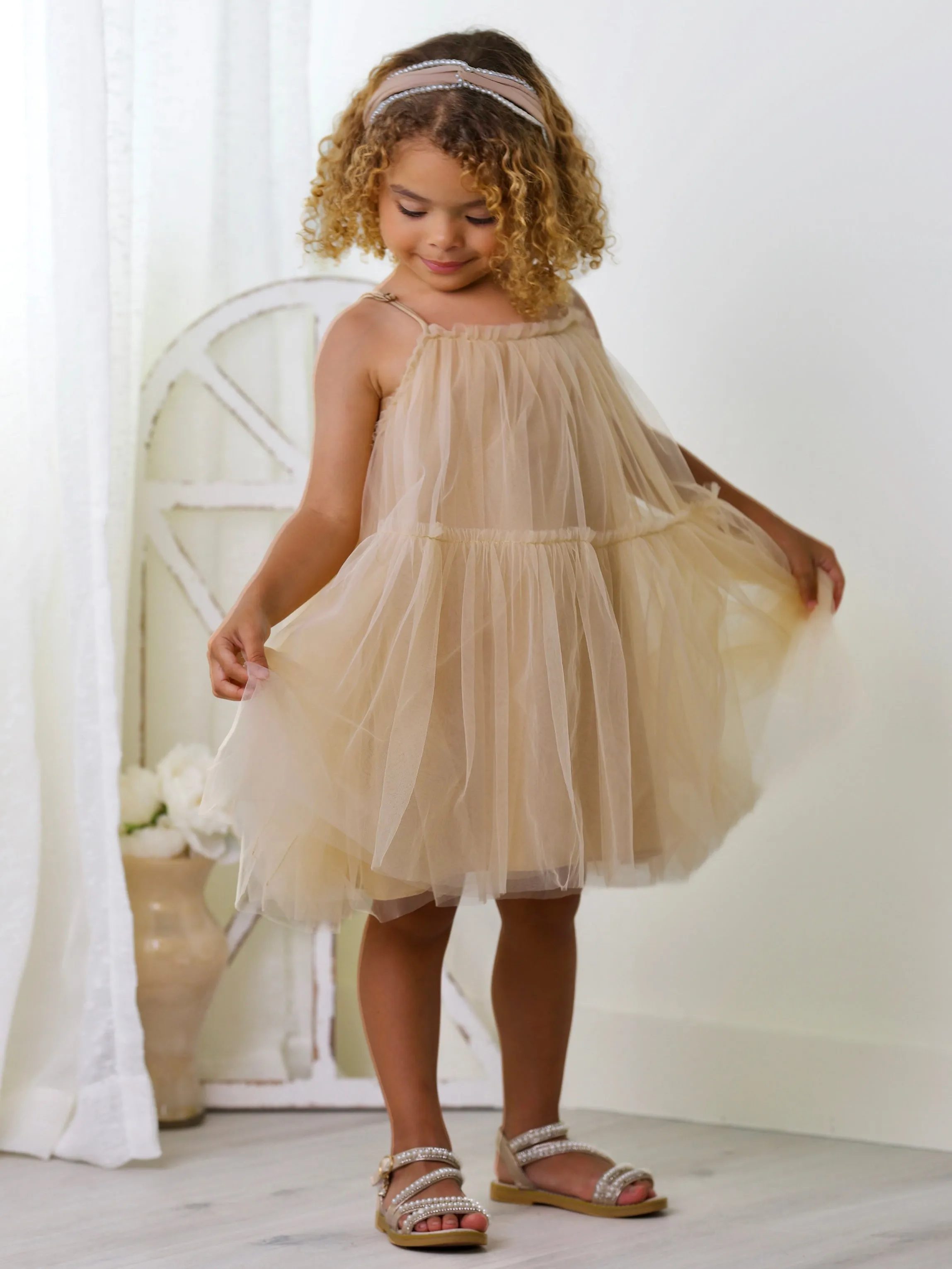 Dreamy Twirls Layered Tulle Dress