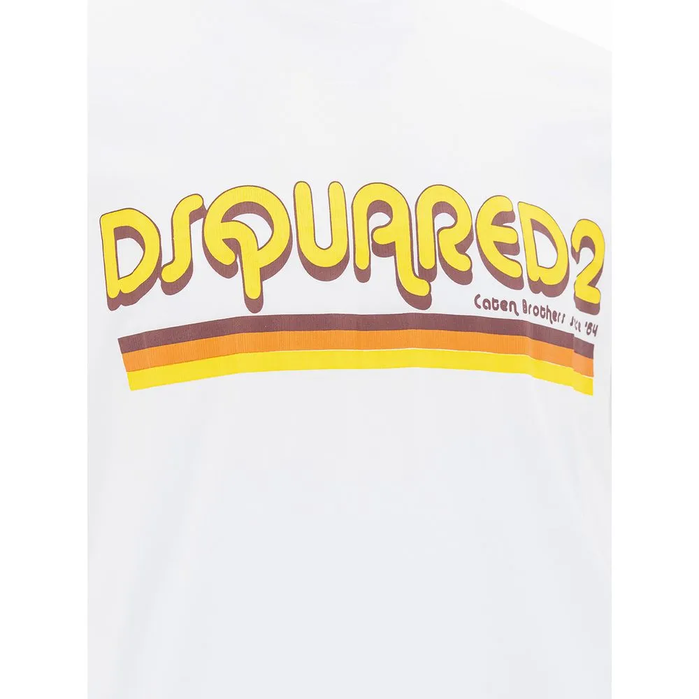 Dsquared² Sleek Gray Cotton Tee for Men