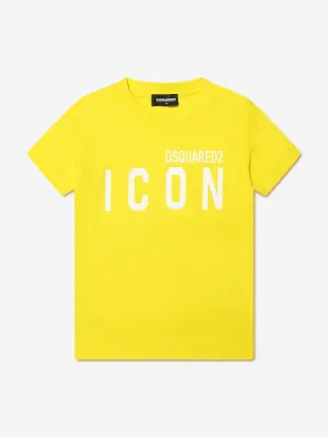 Dsquared2 Kids Icon T-Shirt In Yellow