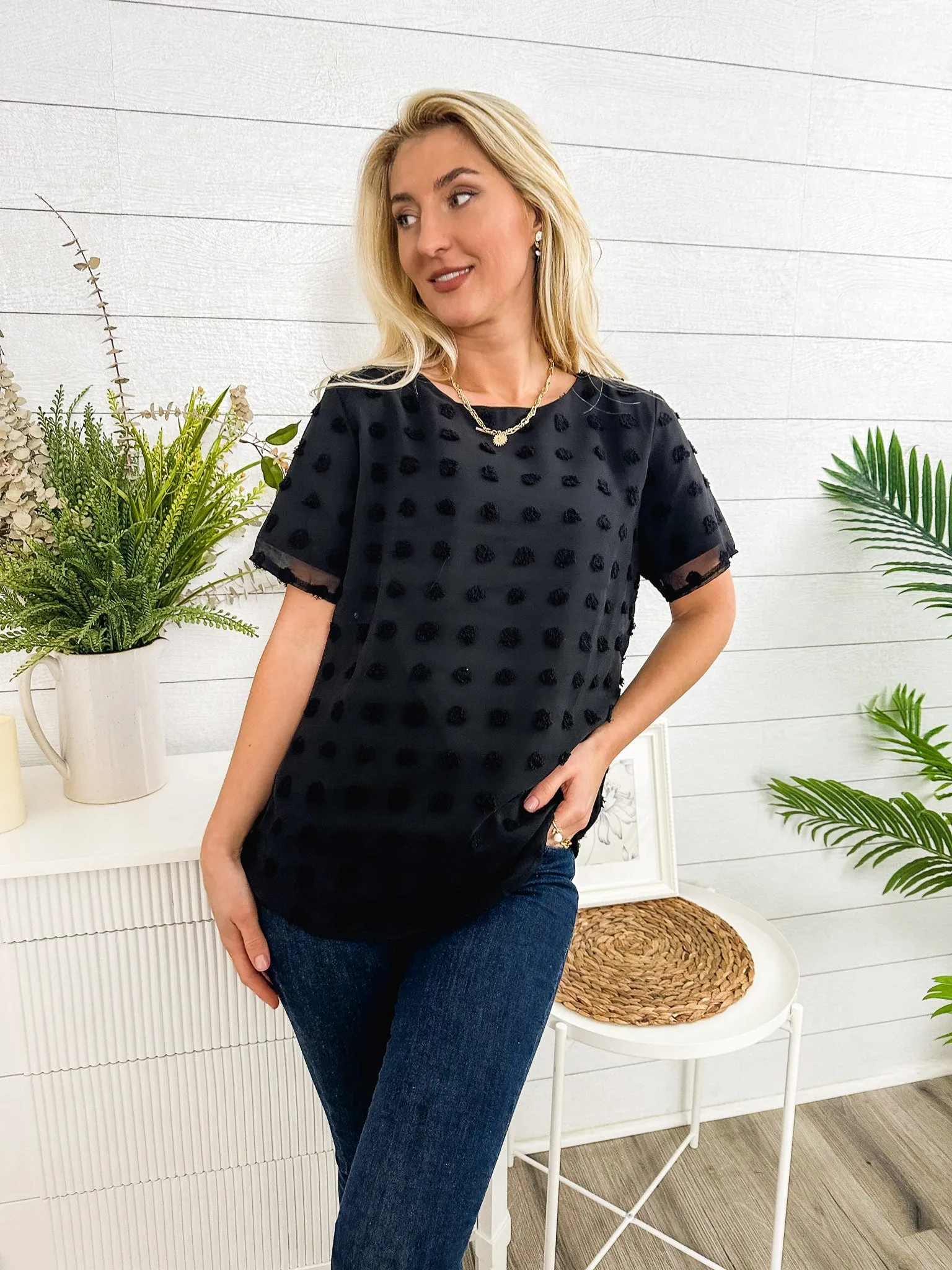 Easy Everyday Clip Dot Blouse