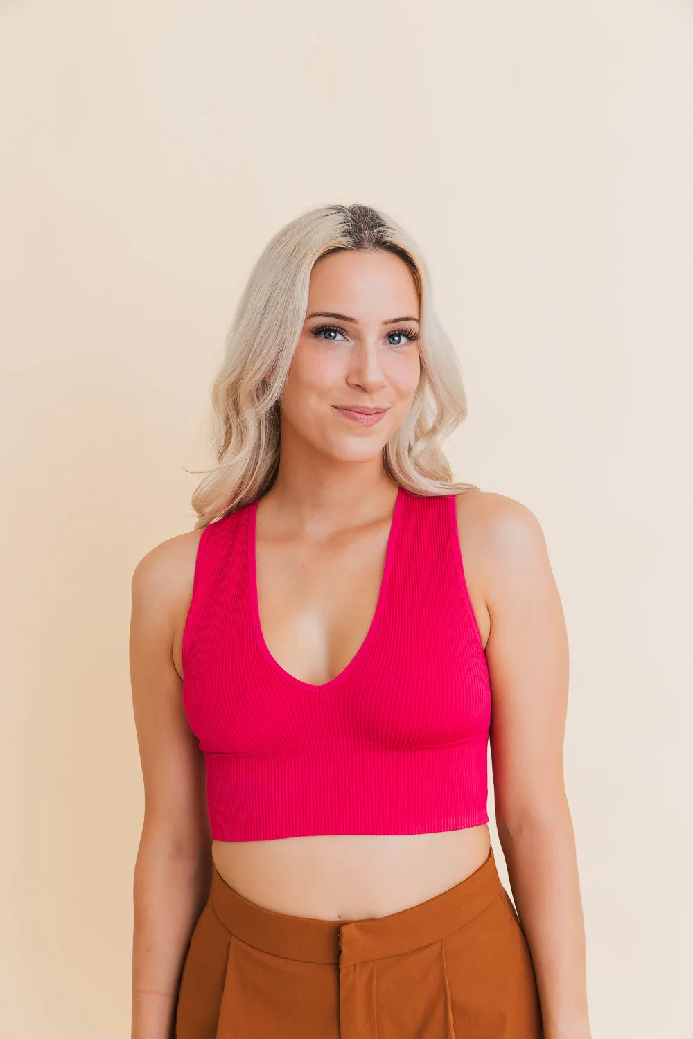 Eco Chic Ribbed Harmony Crop Top