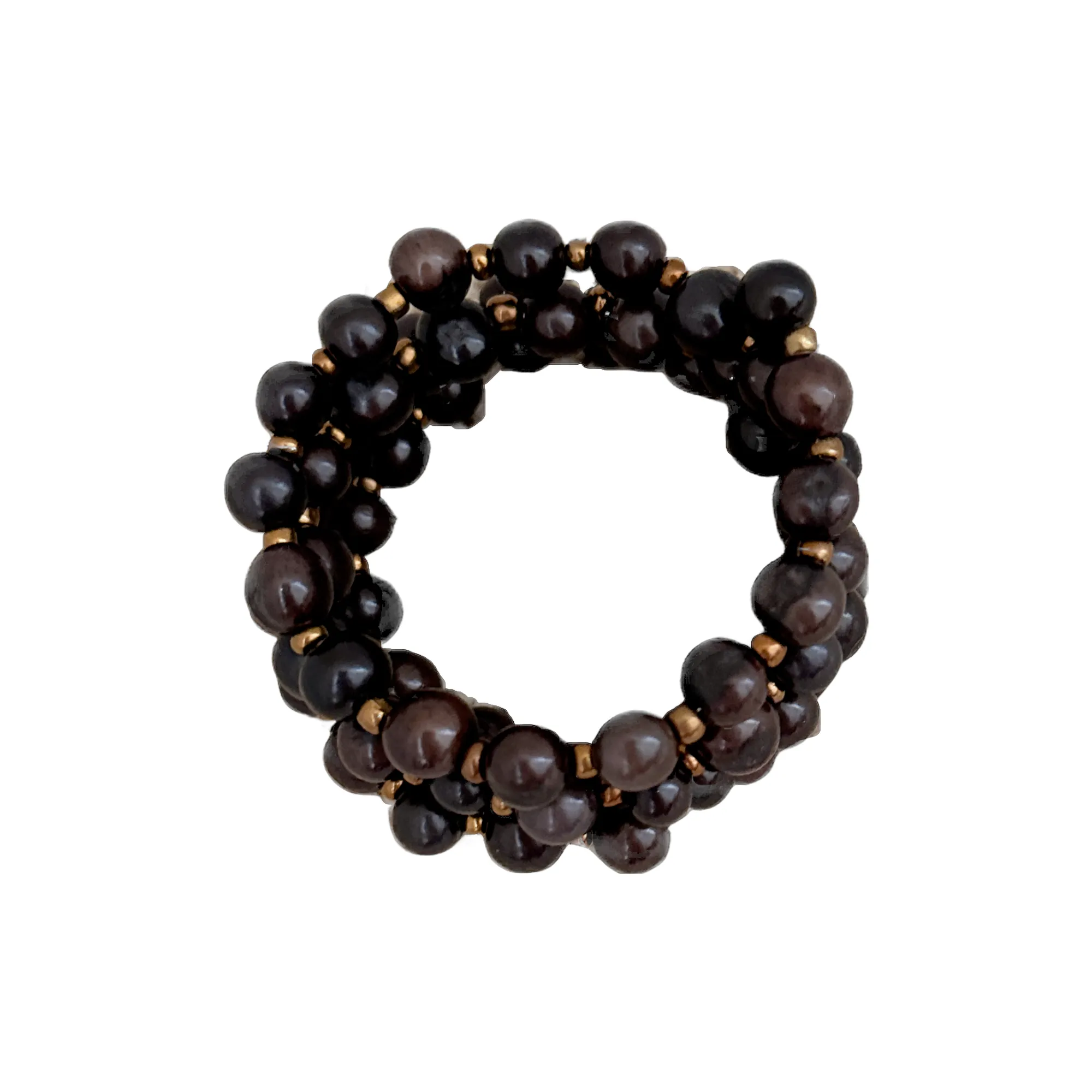 ECO CHIC TAGUA NUT SPIRAL BRACELETS