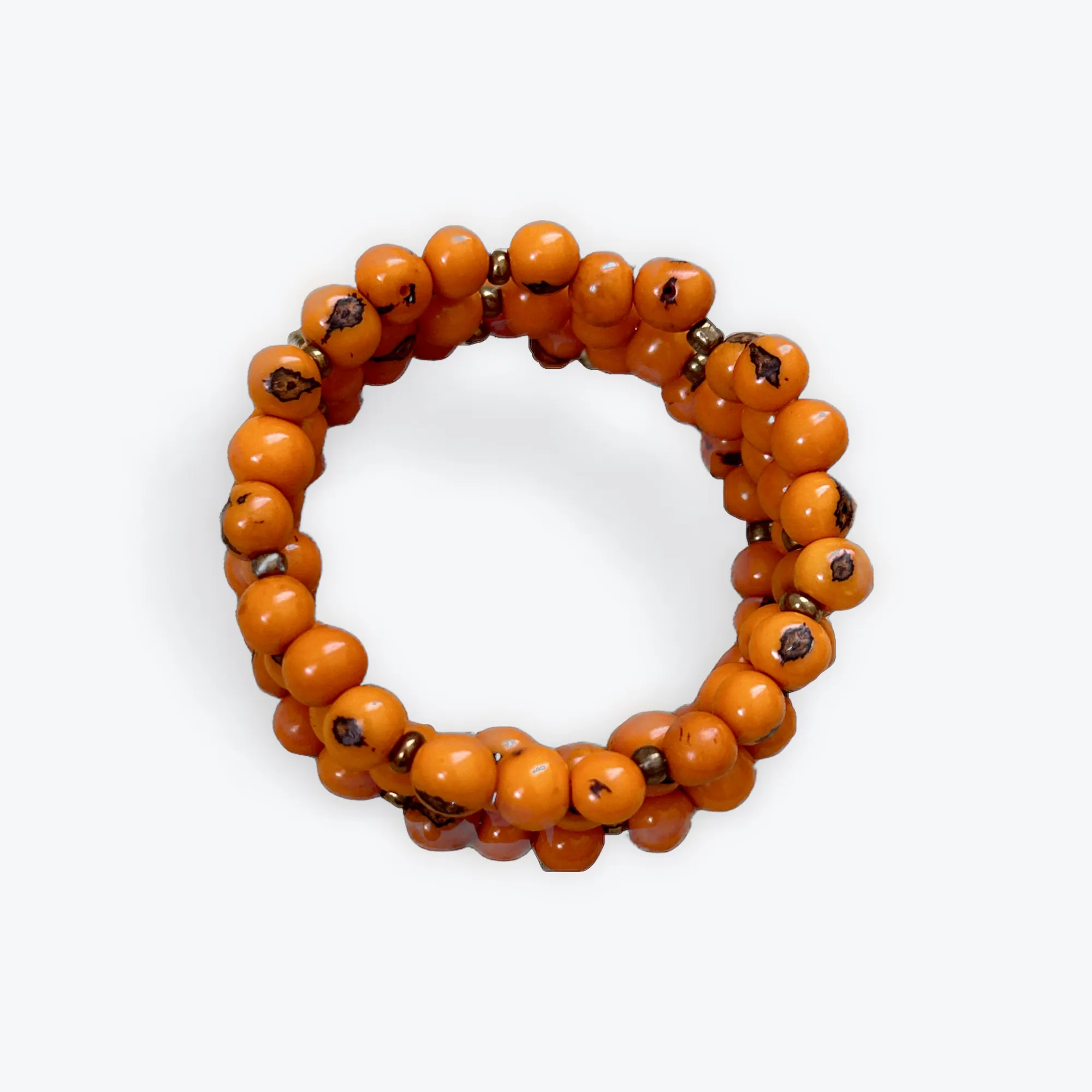 ECO CHIC TAGUA NUT SPIRAL BRACELETS