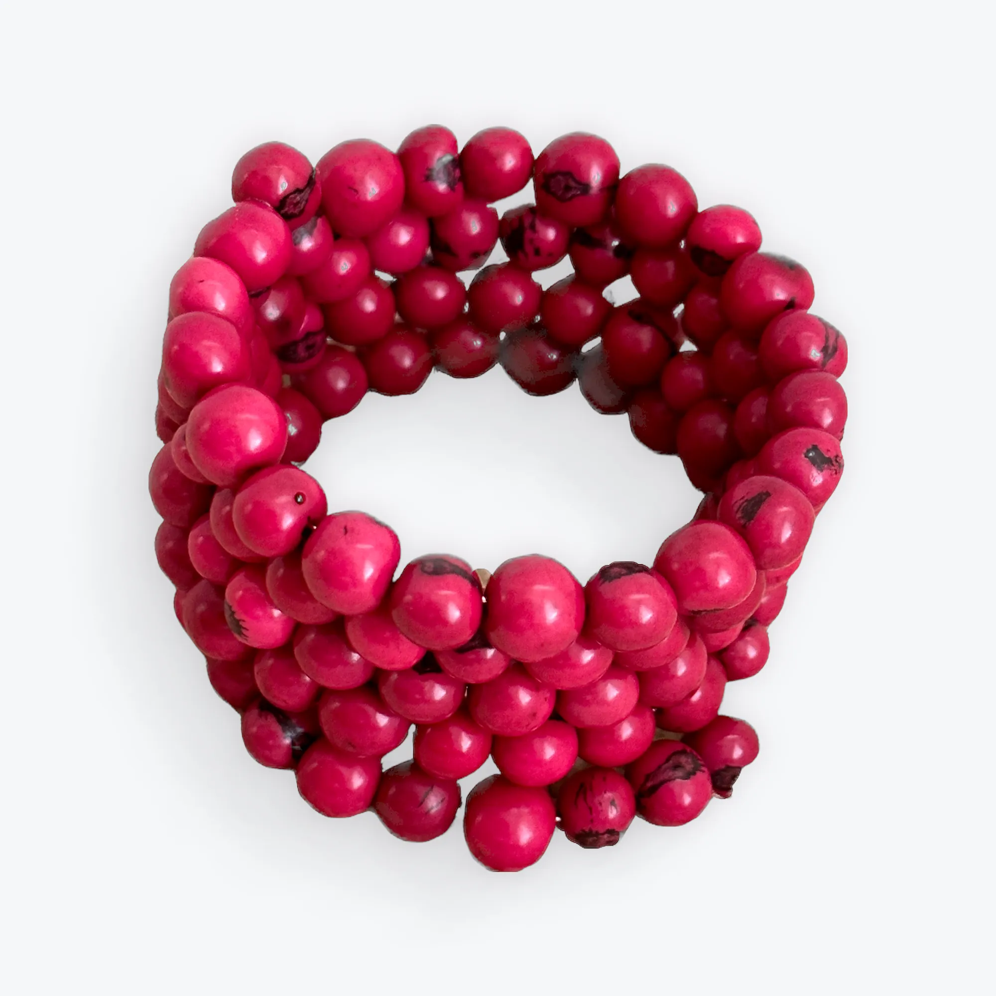 ECO CHIC TAGUA NUT SPIRAL BRACELETS