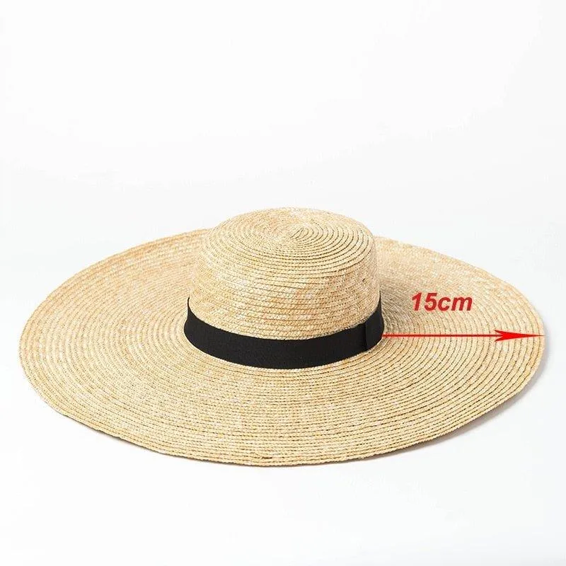 Eco-Friendly Handcrafted Big Brim Straw Beach Hat