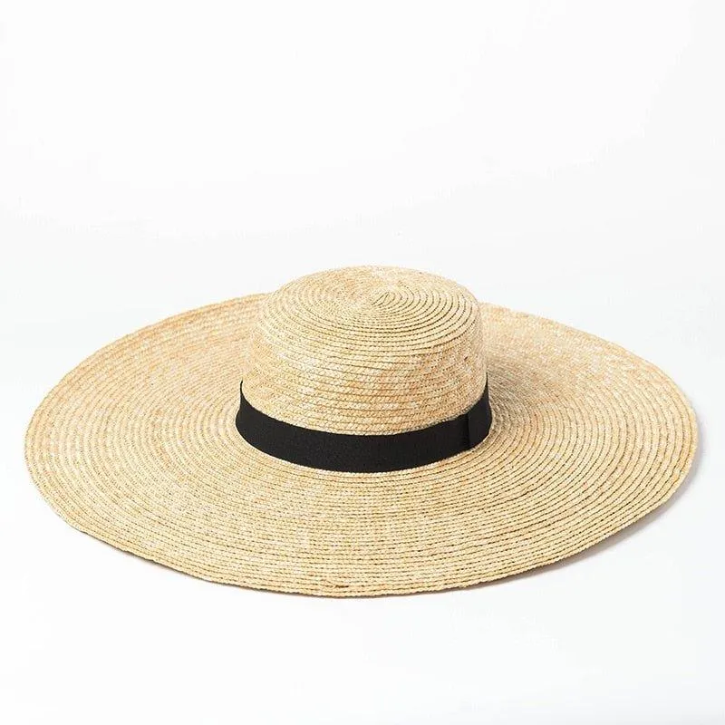 Eco-Friendly Handcrafted Big Brim Straw Beach Hat